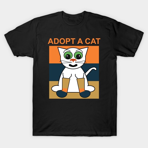 Adopt A Cat 8 T-Shirt by ahmadzakiramadhan